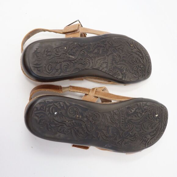 Naot Womens Size 8-8.5 Brown Leather Strappy Comfort Casual Buckle Norah Sandals - Picture 5 of 5